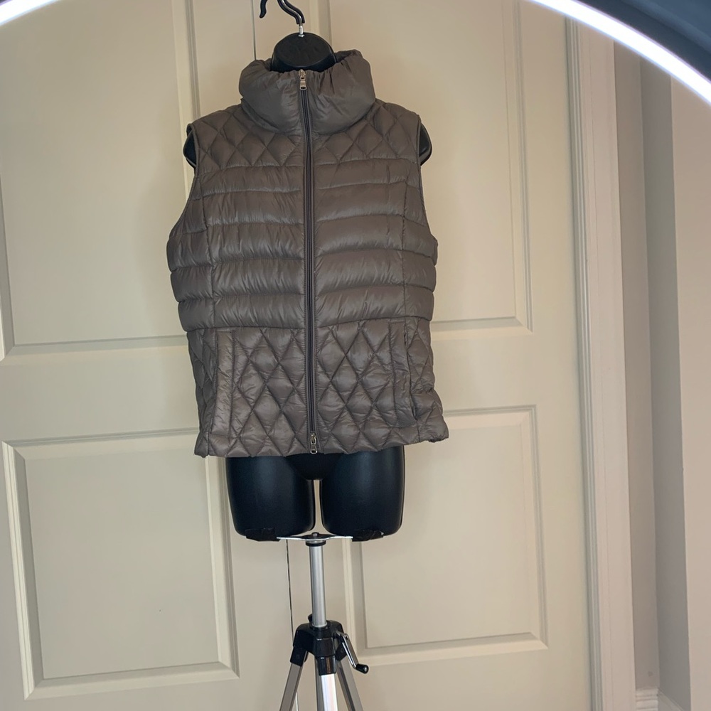 Lauren Taupe Puffy Vest